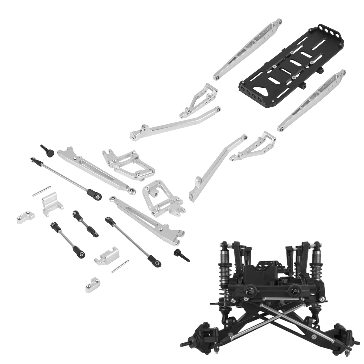 Servo Kit - Aluminium SCX10 II Kit suspensi 2WD