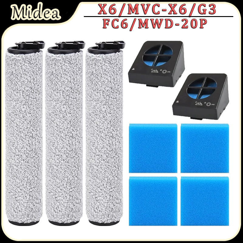 Robot Vacuum - Untuk Midea X6/MVC-X6/G3/FC6/MWD-20P Aksesori Penyedot Debu