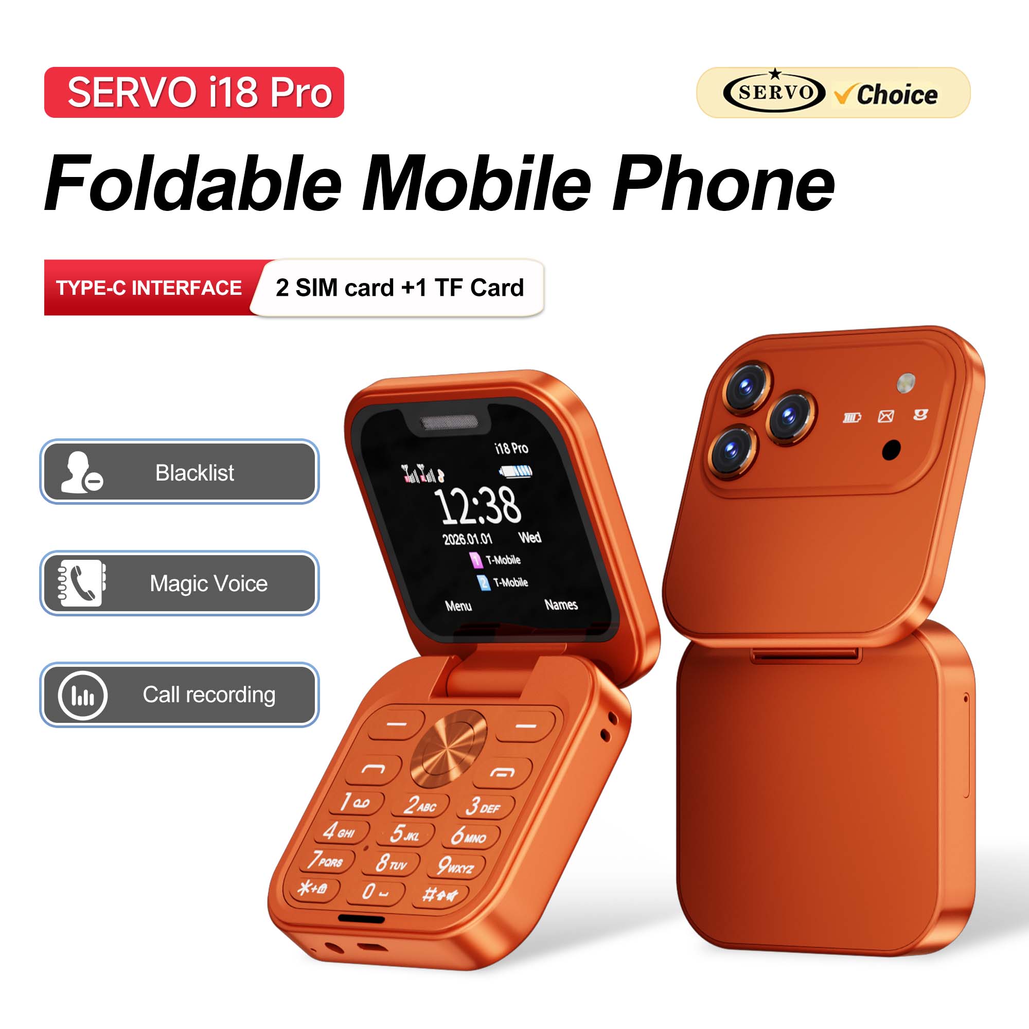 Servo Pan Tilt - SERVO I18 PRO Ponsel Lipat Layar