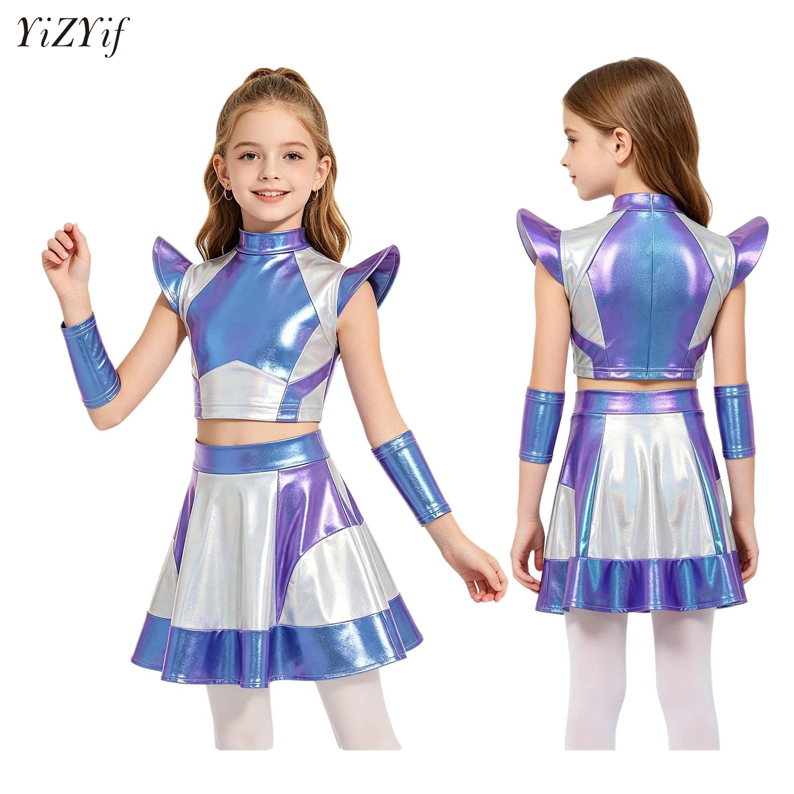 Robot Kit - Kostum Cosplay Alien Gadis Besar Halloween