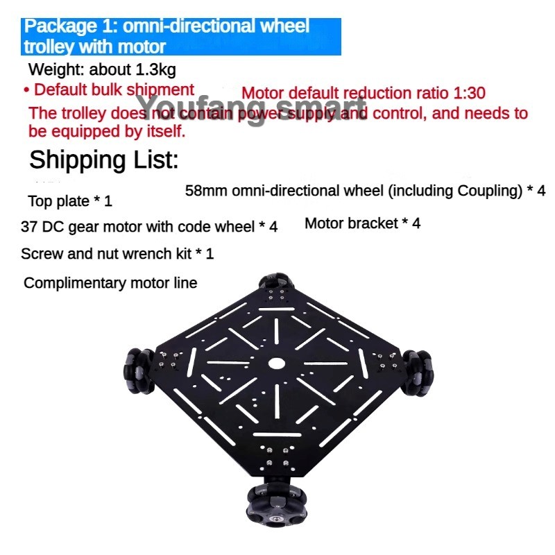 Sasis Mobil Robot Omni Wheel 4 - Stm32 Robot ulasan dan harga