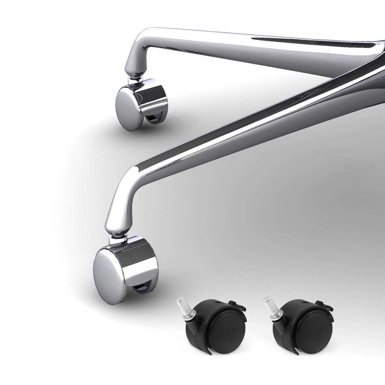 2 buah roda putar dengan duduk - Caster Wheel ulasan dan harga