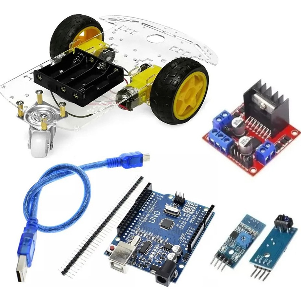 Kit Mobil Pintar CLCU 2 Roda D - L298N Module ulasan dan harga