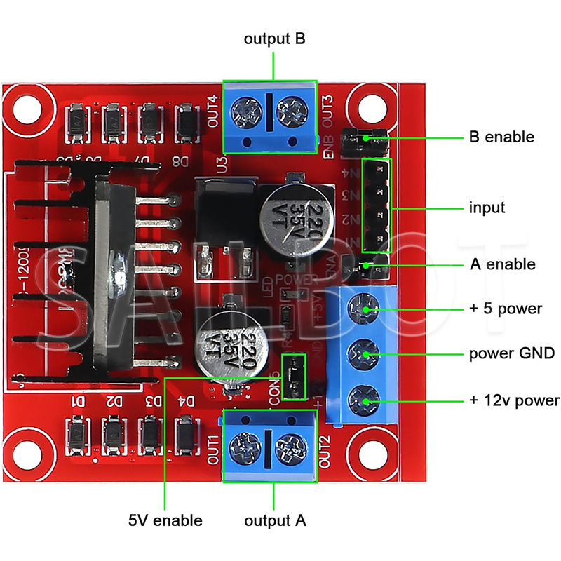 1/5/10 Buah L298N DC Motor Dri - Motor Driver L298N ulasan dan harga
