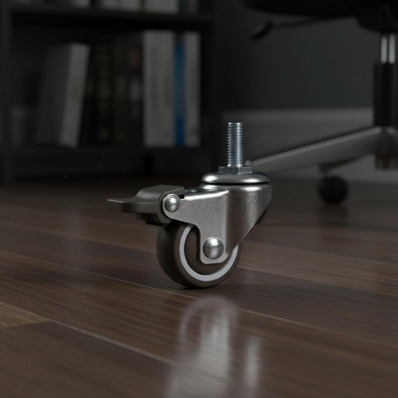 Roda Kastor Berulir dengan Rem - Caster Wheel ulasan dan harga