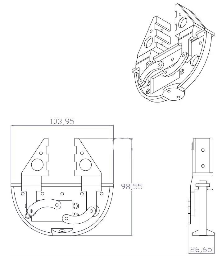 Kit Lengan Cakar Mekanis Duduk - Robot Gripper Claw ulasan dan harga