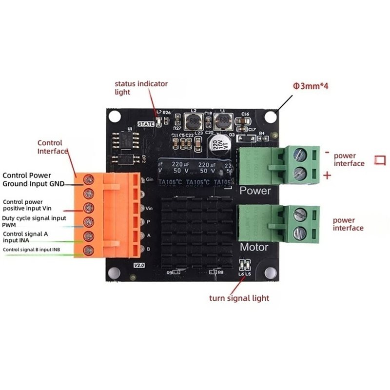 AT02-12V 24V 16A Modul Pengger - Motor Driver Module ulasan dan harga