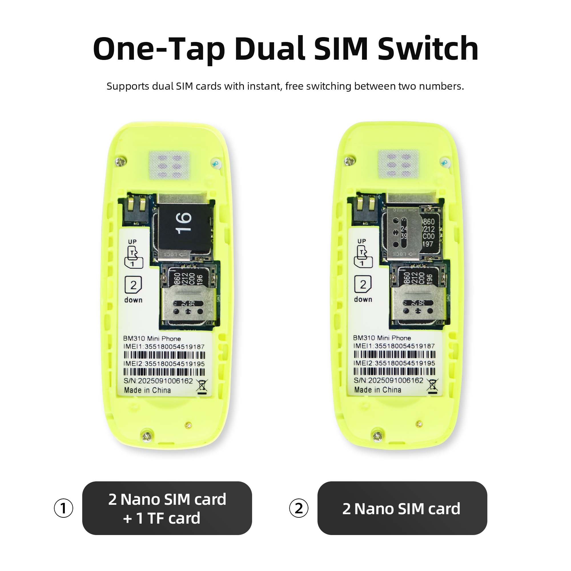 BM310 Ponsel Mini yang Tidak T - Micro Servo ulasan dan harga