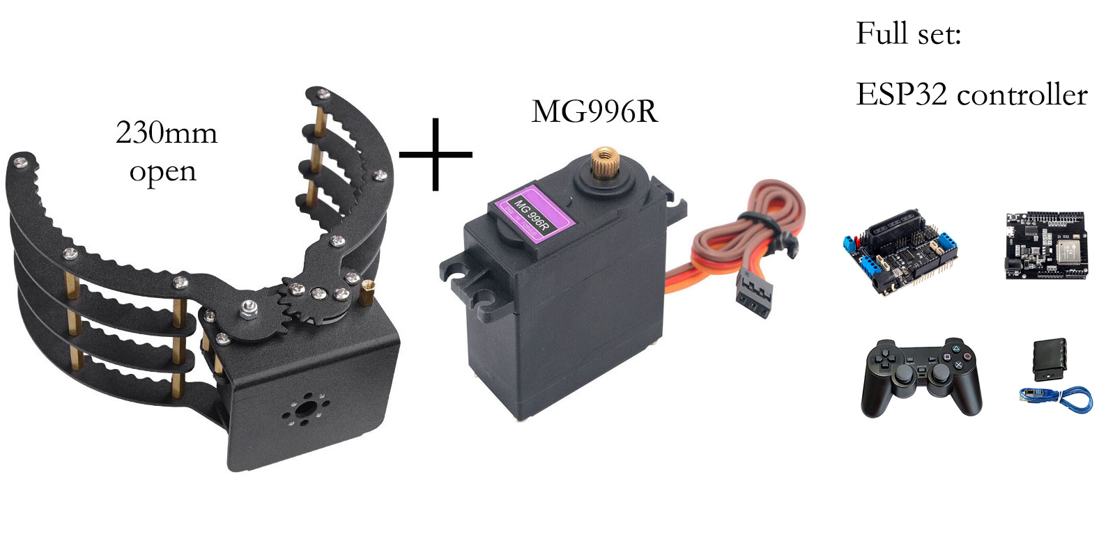 Penjepit Mekanis dengan Bukaan - Robot Gripper Claw ulasan dan harga