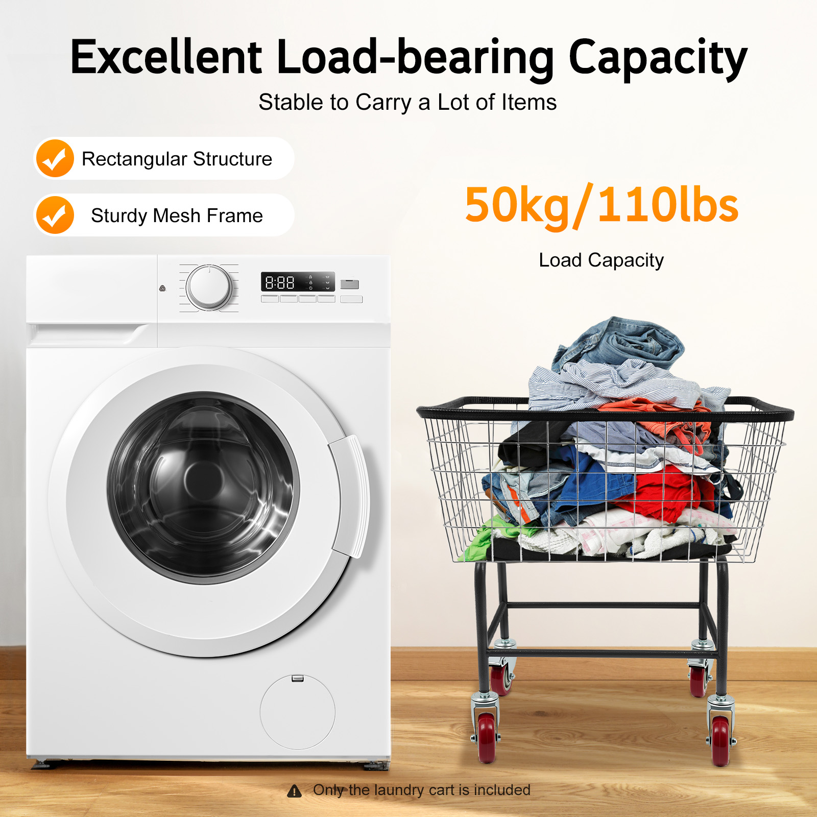 Keranjang Cucian Beroda 26,77x - Caster Wheel ulasan dan harga